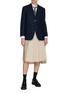 Figure View - Click To Enlarge - THOM BROWNE  - Single Breasted Notch Lapel Wool Blazer