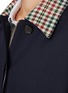  - THOM BROWNE - Patchwork Embroidered Wool Cotton Raincoat