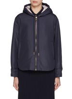 ジャケット THOM BROWNE Women Outer FBC862A02188 480 BLUE THOM BROWNE | Ultra Light Hooded Down Jacket | Women | Lane