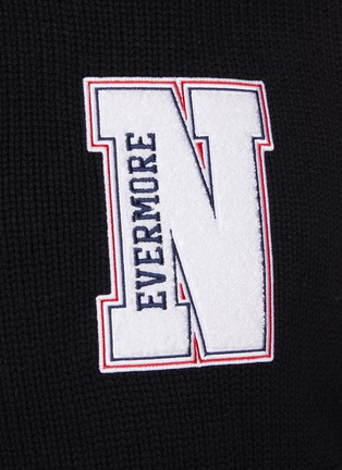  - THOM BROWNE - Nevermore Embroidered Patch Wool Sweater