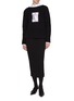 Figure View - Click To Enlarge - THOM BROWNE - Nevermore Embroidered Patch Wool Sweater