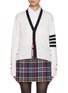 Main View - Click To Enlarge - THOM BROWNE - 4 Bar V-neck Cashmere Cardigan