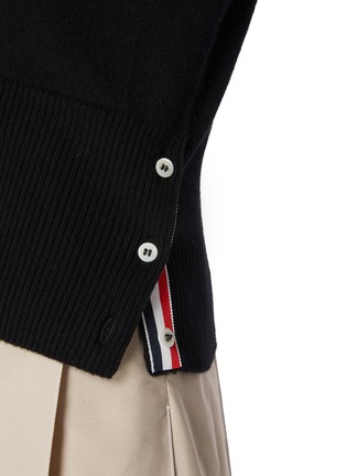  - THOM BROWNE - 4 Bar V-neck Cashmere Cardigan