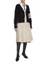 Figure View - Click To Enlarge - THOM BROWNE - 4 Bar V-neck Cashmere Cardigan