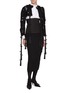 Figure View - Click To Enlarge - THOM BROWNE  - Lace Up Silk Corset