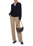 Figure View - Click To Enlarge - BARRIE - Straight Leg Knit Pants