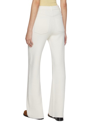 Back View - Click To Enlarge - BARRIE - Cashmere Cotton Flared Leg Jeans