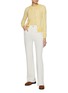 Figure View - Click To Enlarge - BARRIE - Cashmere Cotton Flared Leg Jeans