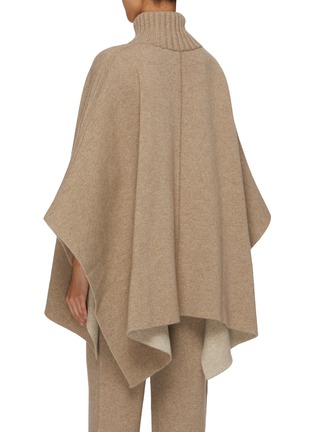 Back View - Click To Enlarge - BARRIE - Button Front Knit Cape