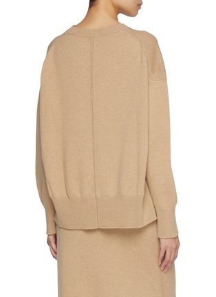 Back View - Click To Enlarge - BARRIE - Slit Sides Cashmere Sweater