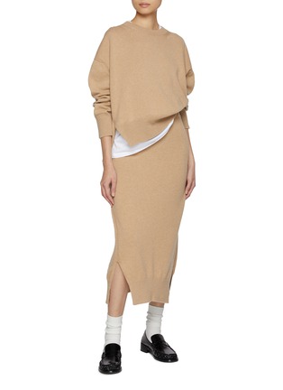 Figure View - Click To Enlarge - BARRIE - Slit Sides Cashmere Sweater