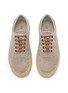 Detail View - Click To Enlarge - BRUNELLO CUCINELLI - Washed Suede Lace Up Sneakers