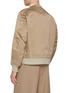 Back View - Click To Enlarge - J∞QUALITY - Teclor Flap Pockets Silk Blend Flight Jacket