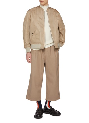 Figure View - Click To Enlarge - J∞QUALITY - Teclor Flap Pockets Silk Blend Flight Jacket