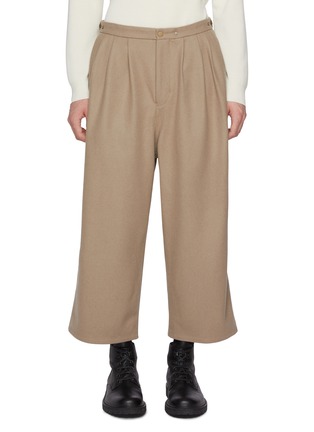 Main View - Click To Enlarge - J∞QUALITY - TECLOR Baggy Cropped Wool Blend Pants