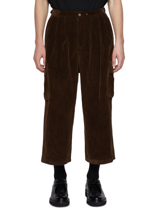 Main View - Click To Enlarge - J∞QUALITY - TECLOR Baggy Cropped Corduroy Pants