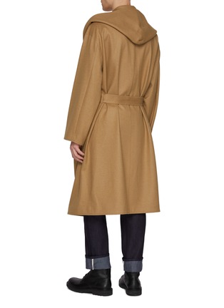 Back View - Click To Enlarge - J∞QUALITY - Balancircular Hooded Wrap Coat