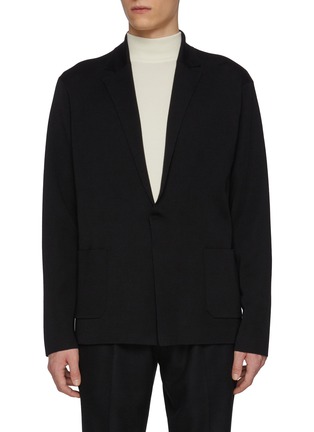 Main View - Click To Enlarge - J∞QUALITY - trenta settanta Single Breasted Cashmere Silk Blazer