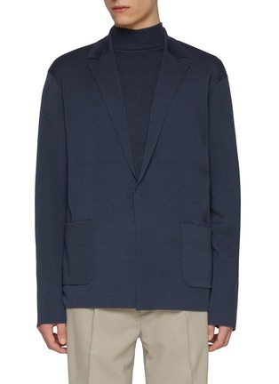 Main View - Click To Enlarge - J∞QUALITY - trenta settanta Single Breasted Cashmere Silk Blazer