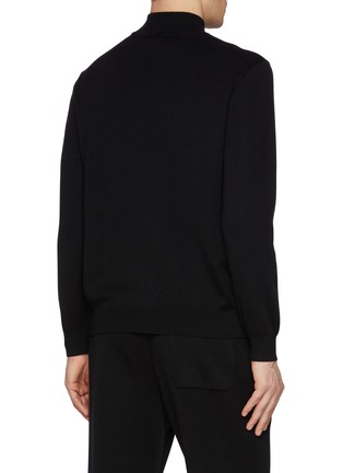 Back View - Click To Enlarge - J∞QUALITY - trenta settanta Mock Neck Cashmere Silk Sweater