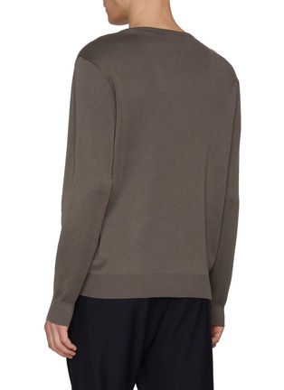 Back View - Click To Enlarge - J∞QUALITY - trenta settanta Crewneck Cashmere Silk Knit Sweater