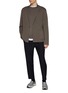 Figure View - Click To Enlarge - J∞QUALITY - trenta settanta Crewneck Cashmere Silk Knit Sweater