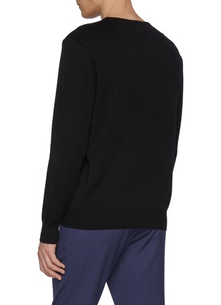 Back View - Click To Enlarge - J∞QUALITY - trenta settanta Crewneck Cashmere Silk Knit Sweater