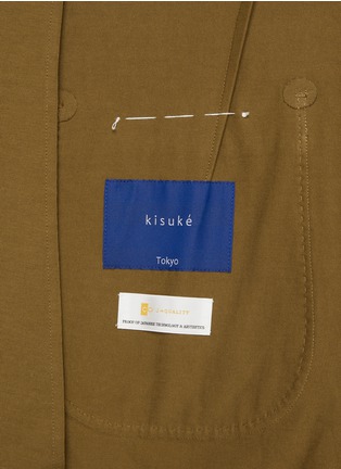  - J∞QUALITY - kisuké Notch Lapel Single Breasted Cotton Blazer