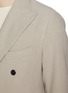  - J∞QUALITY - in-a Ka-Date Peak Lapel Double Breasted Wool Cashmere Corduroy Blazer