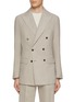 Main View - Click To Enlarge - J∞QUALITY - in-a Ka-Date Peak Lapel Double Breasted Wool Cashmere Corduroy Blazer