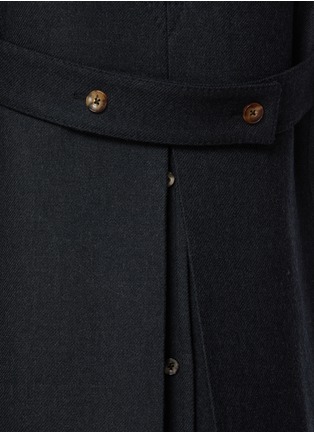  - J∞QUALITY - in-a Ka-Date Notch Lapel Double Breasted Wool Blend Coat