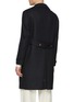 Back View - Click To Enlarge - J∞QUALITY - in-a Ka-Date Notch Lapel Double Breasted Wool Blend Coat