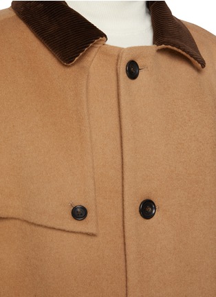 Detail View - Click To Enlarge - J∞QUALITY - TECLOR Contrast Collar Wool Blend Coat