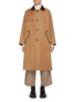 Main View - Click To Enlarge - J∞QUALITY - TECLOR Contrast Collar Wool Blend Coat