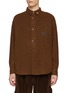 Main View - Click To Enlarge - J∞QUALITY - TECLOR Logo Collar Wool Blend Shirt