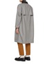 Back View - Click To Enlarge - J∞QUALITY - Teclor Contrast Collar Wool Blend Balmacaan Coat