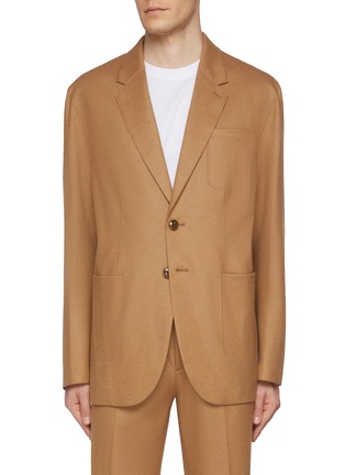 Main View - Click To Enlarge - J∞QUALITY - Balancircular Patch Pocket Camel Wool Blend Balancircular® Blazer