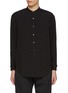 Main View - Click To Enlarge - J∞QUALITY - In-A Ka-Date Band Collar Tonal Dots Shirt