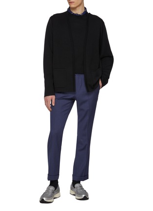 Figure View - Click To Enlarge - J∞QUALITY - trenta settanta Buttonless Patch Pocket Cashmere Silk Cardigan