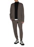 Figure View - Click To Enlarge - J∞QUALITY - trenta settanta Drawstring Cashmere Silk Jogger Pants