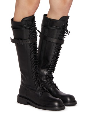 Figure View - Click To Enlarge - ANN DEMEULEMEESTER - High Leather Boots