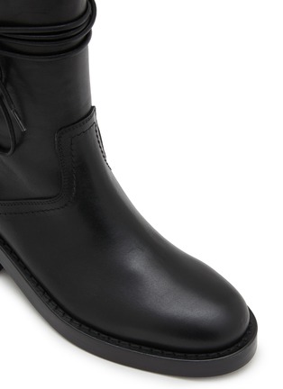 Detail View - Click To Enlarge - ANN DEMEULEMEESTER - Henrica Leather Ankle Boots