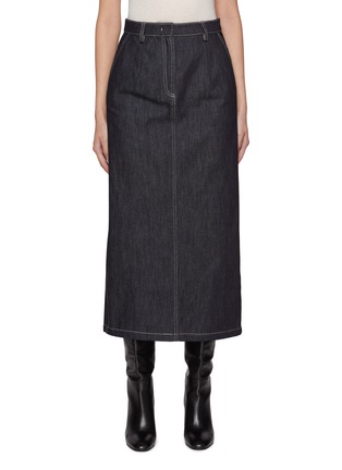 Main View - Click To Enlarge - CO - Dark Wash Denim Pencil Skirt