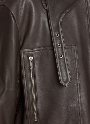  - CO - Patch Pocket Leather Field Jacket