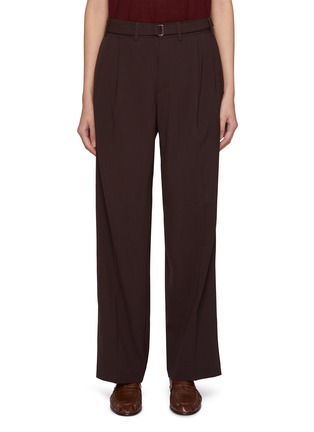 Main View - Click To Enlarge - CO - Belted Waist Wool Pants