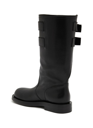Detail View - Click To Enlarge - ANN DEMEULEMEESTER - Milan Soft Leather Biker Boots