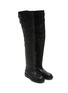 Detail View - Click To Enlarge - ANN DEMEULEMEESTER - Noe Over The Knee Leather Boots