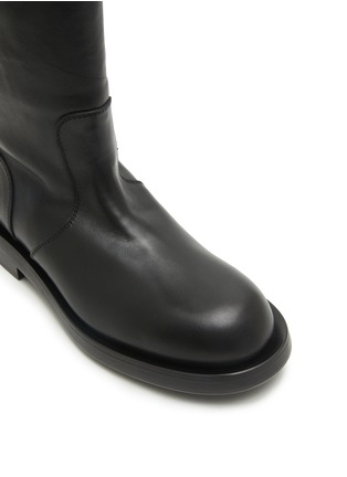 Detail View - Click To Enlarge - ANN DEMEULEMEESTER - Noe Over The Knee Leather Boots