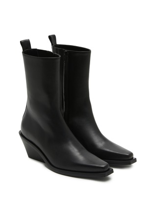 Detail View - Click To Enlarge - ANN DEMEULEMEESTER - Vesper Leather Boots