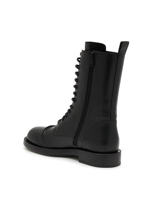  - ANN DEMEULEMEESTER - Gillian Pintuck Leather Combat Boots